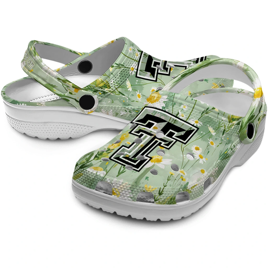 texas tech red raiders daisy cluster clogs high quality texas tech red raiders daisy cluster clogs high quality