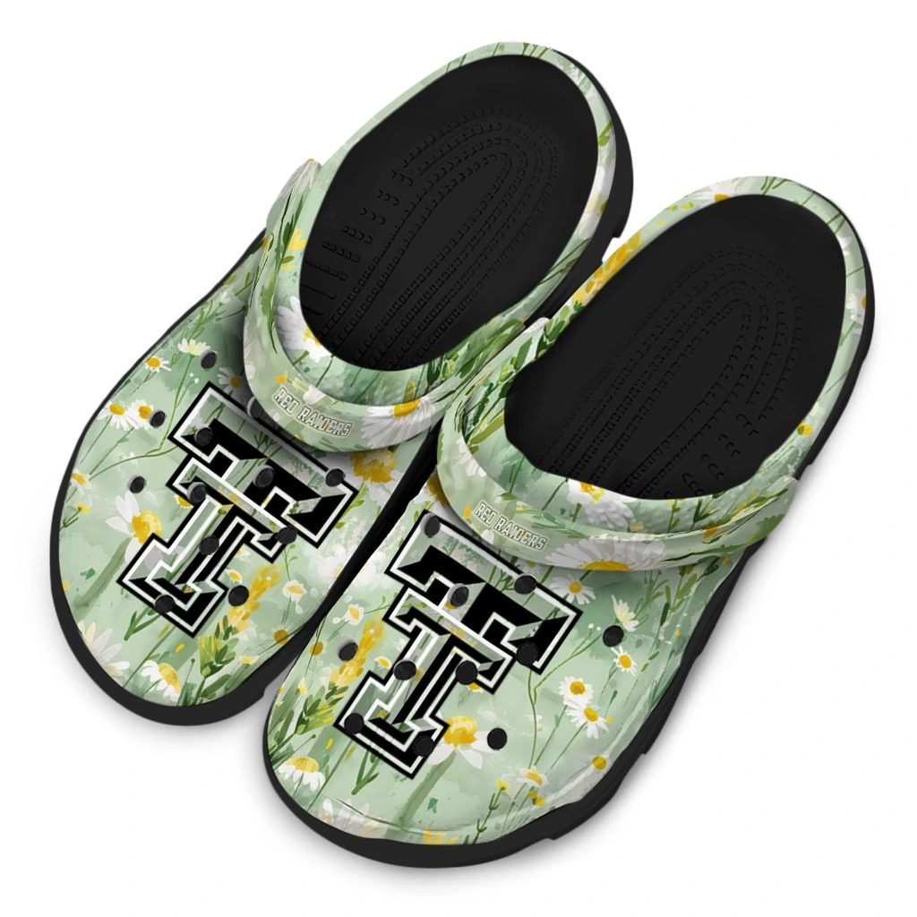 texas tech red raiders daisy cluster clogs latest model texas tech red raiders daisy cluster clogs latest model