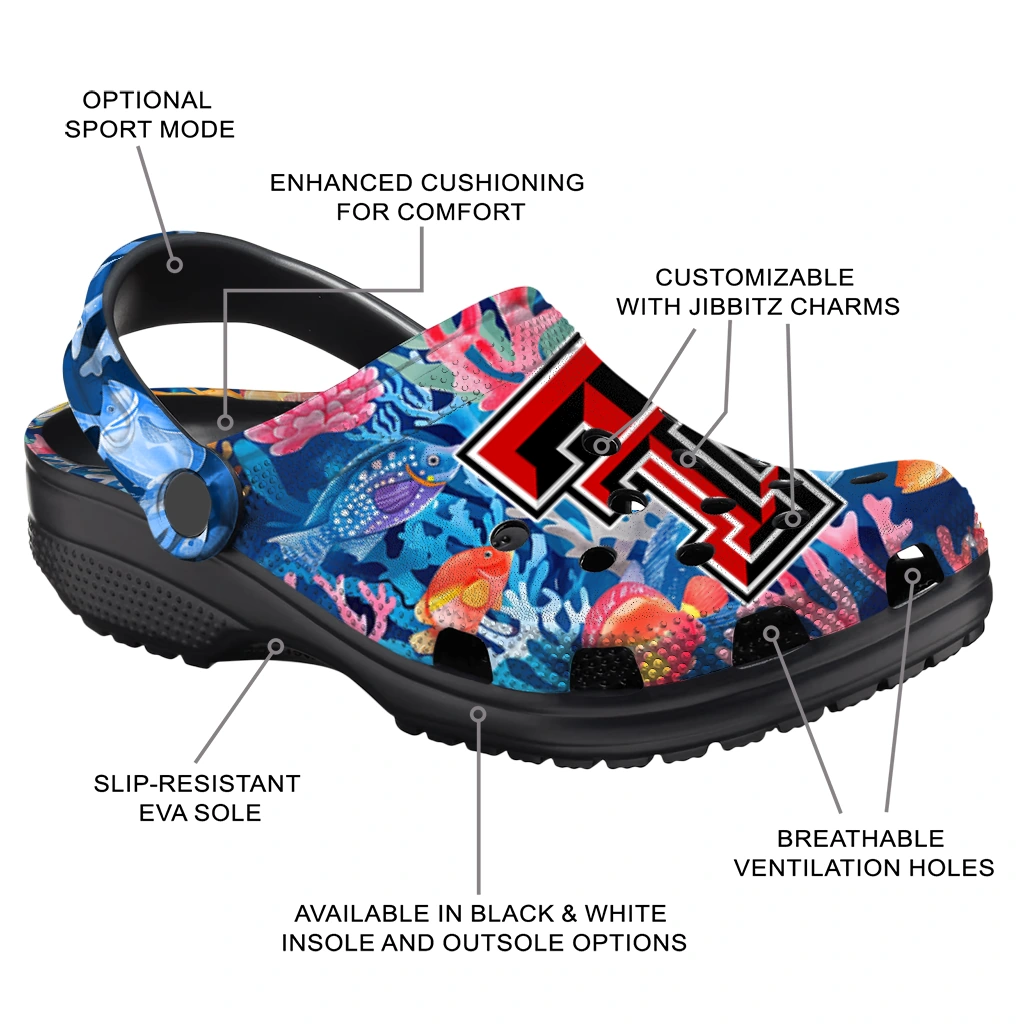texas tech red raiders ocean wonders clogs new arrival texas tech red raiders ocean wonders clogs new arrival
