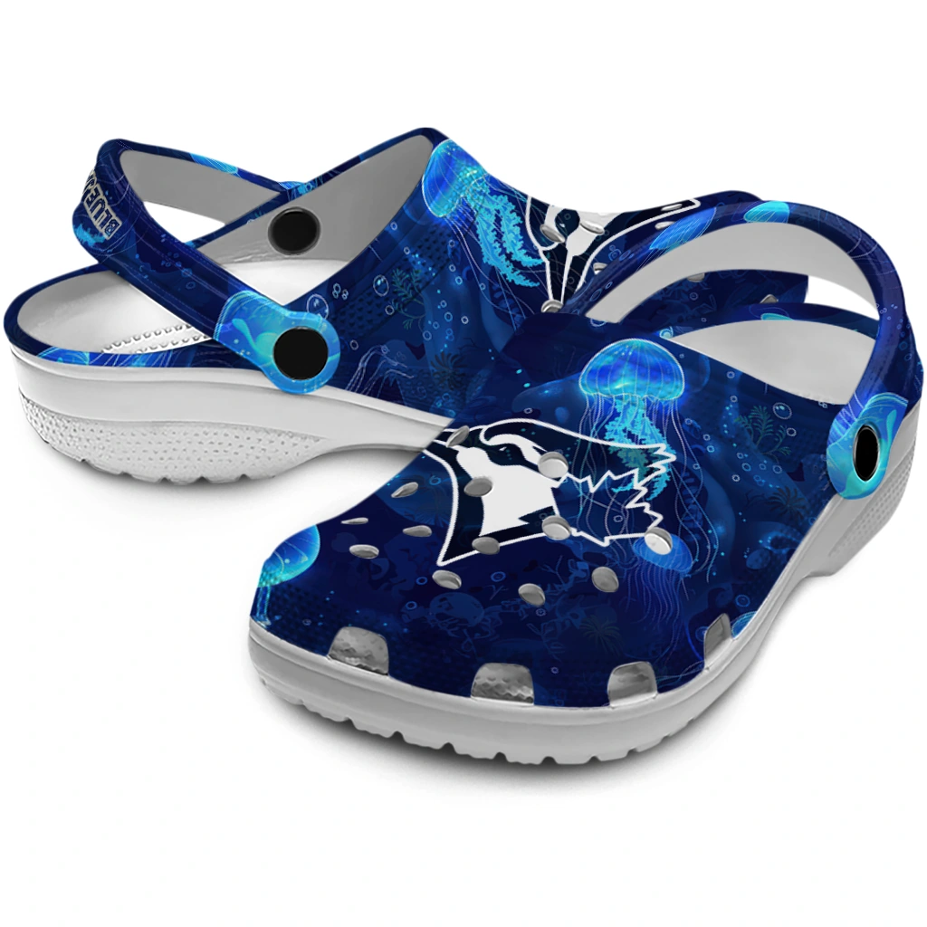 toronto blue jays jellyfish ocean clogs high quality toronto blue jays jellyfish ocean clogs high quality