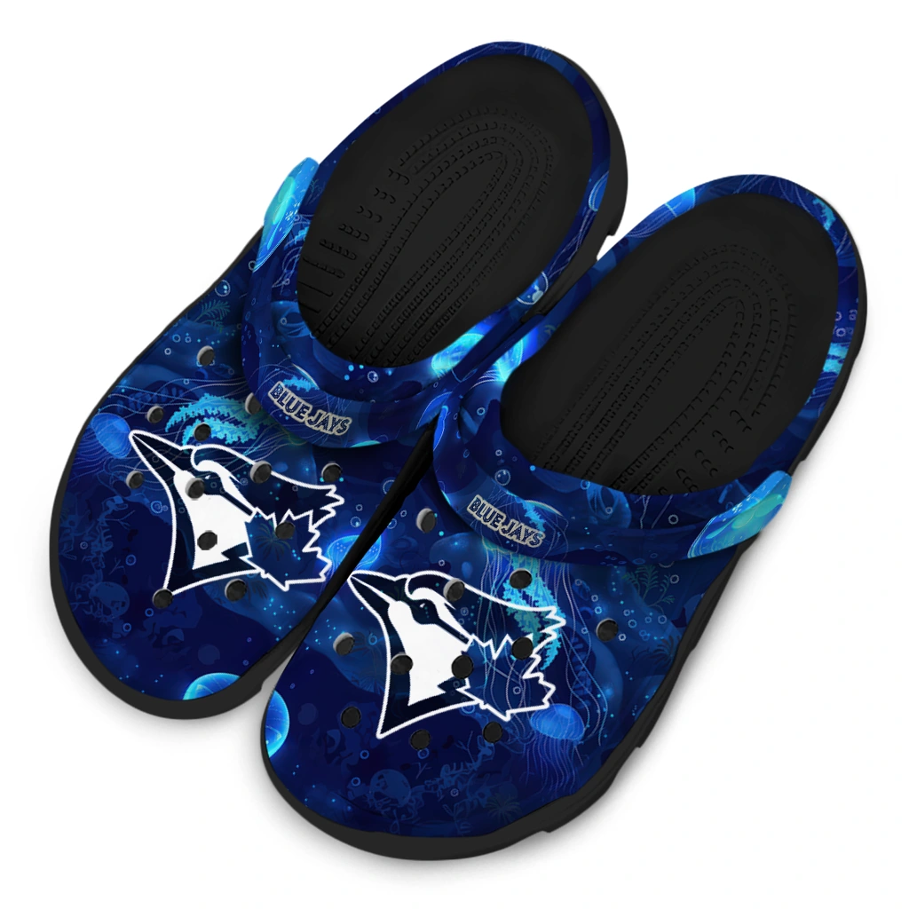 toronto blue jays jellyfish ocean clogs latest model toronto blue jays jellyfish ocean clogs latest model