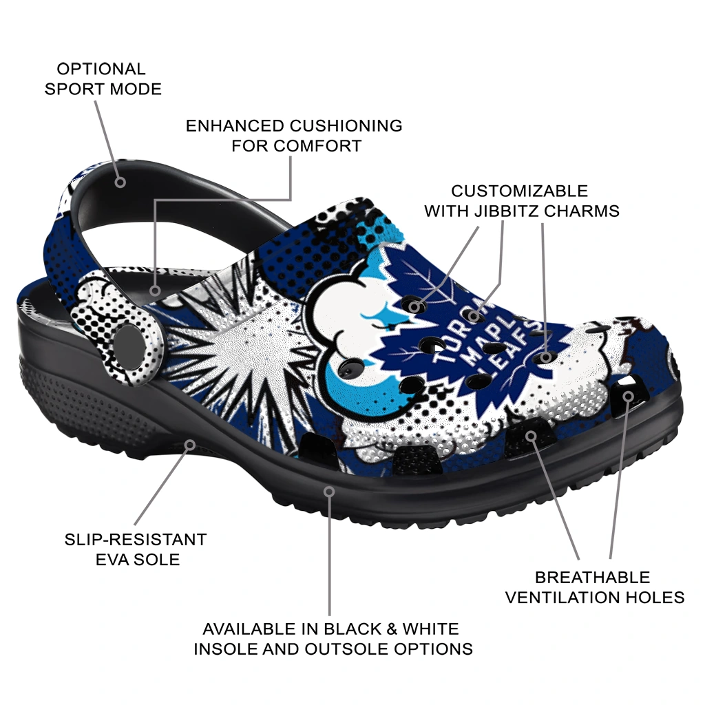 toronto maple leafs cloud splash clogs new arrival toronto maple leafs cloud splash clogs new arrival