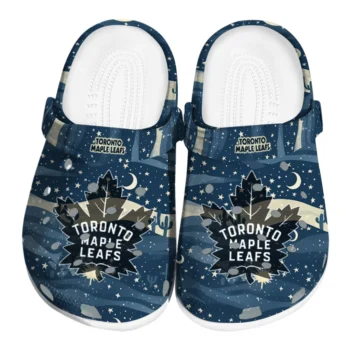 toronto maple leafs night cactus clogs best selling
