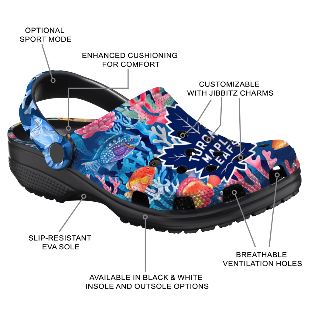 toronto maple leafs ocean wonders clogs new arrival toronto maple leafs ocean wonders clogs new arrival