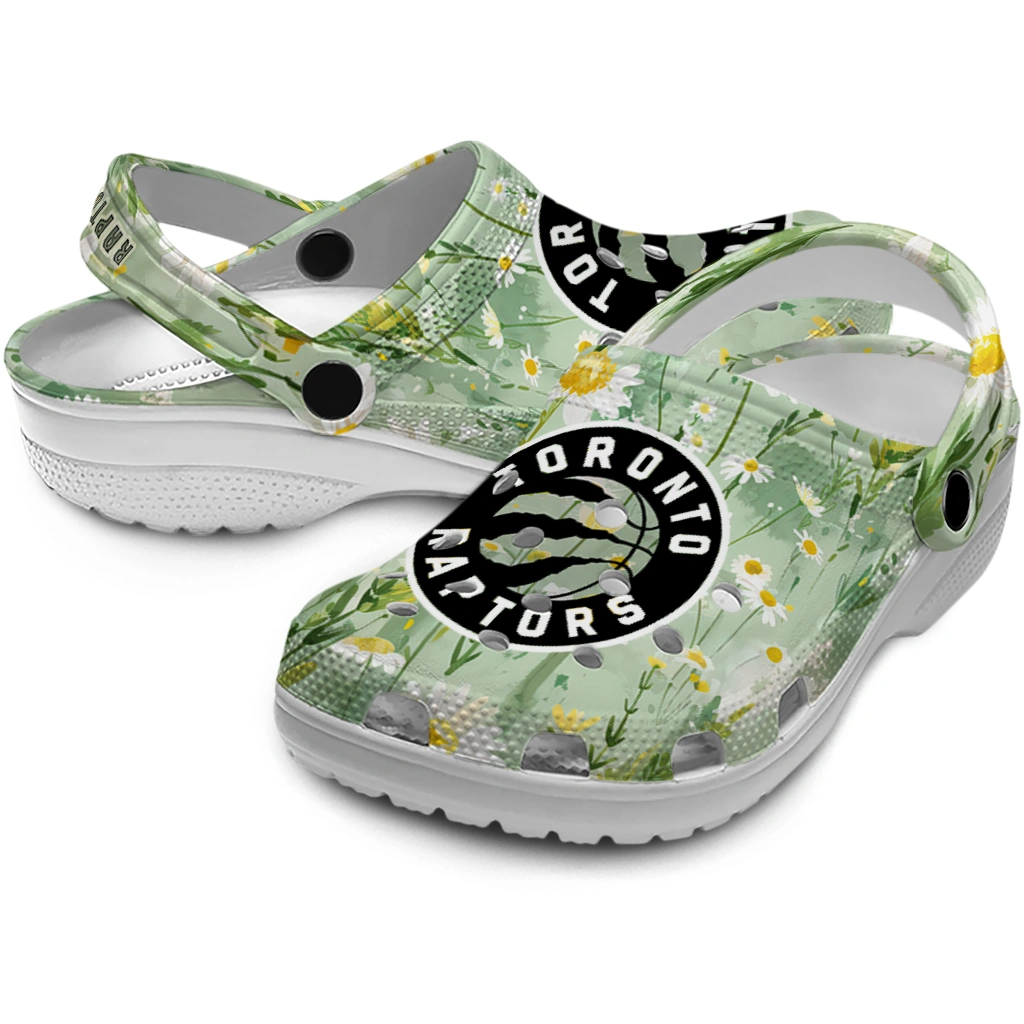 toronto raptors daisy cluster clogs high quality toronto raptors daisy cluster clogs high quality