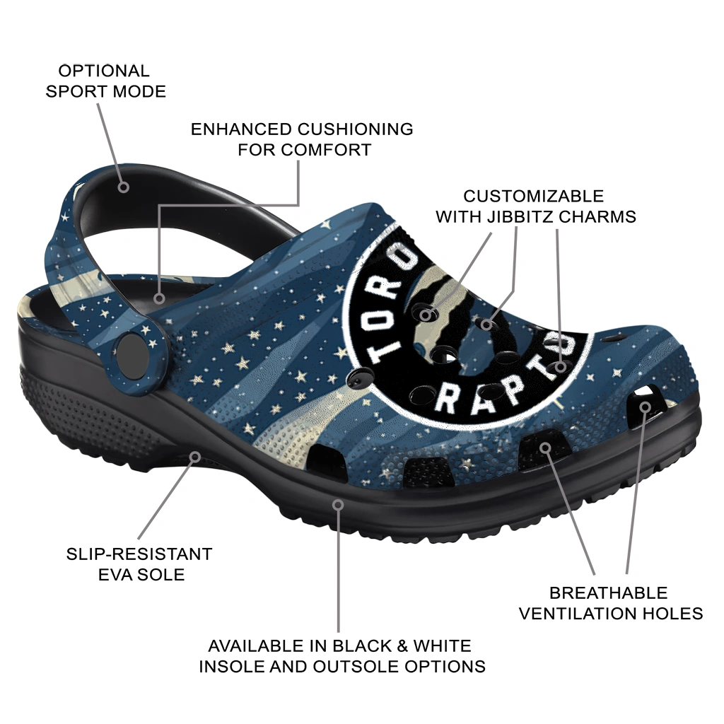 toronto raptors night cactus clogs new arrival toronto raptors night cactus clogs new arrival