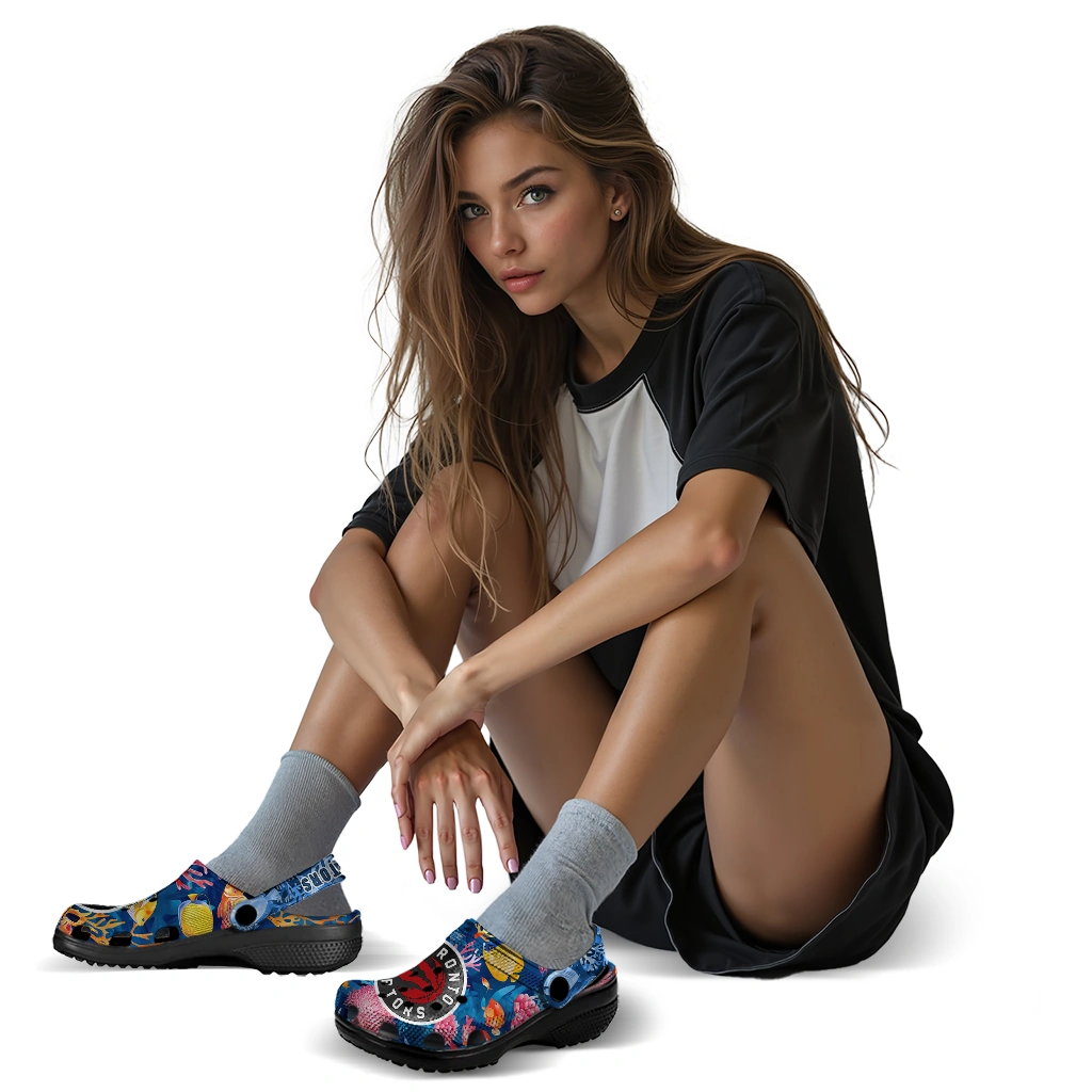 toronto raptors ocean wonders clogs premium grade toronto raptors ocean wonders clogs premium grade
