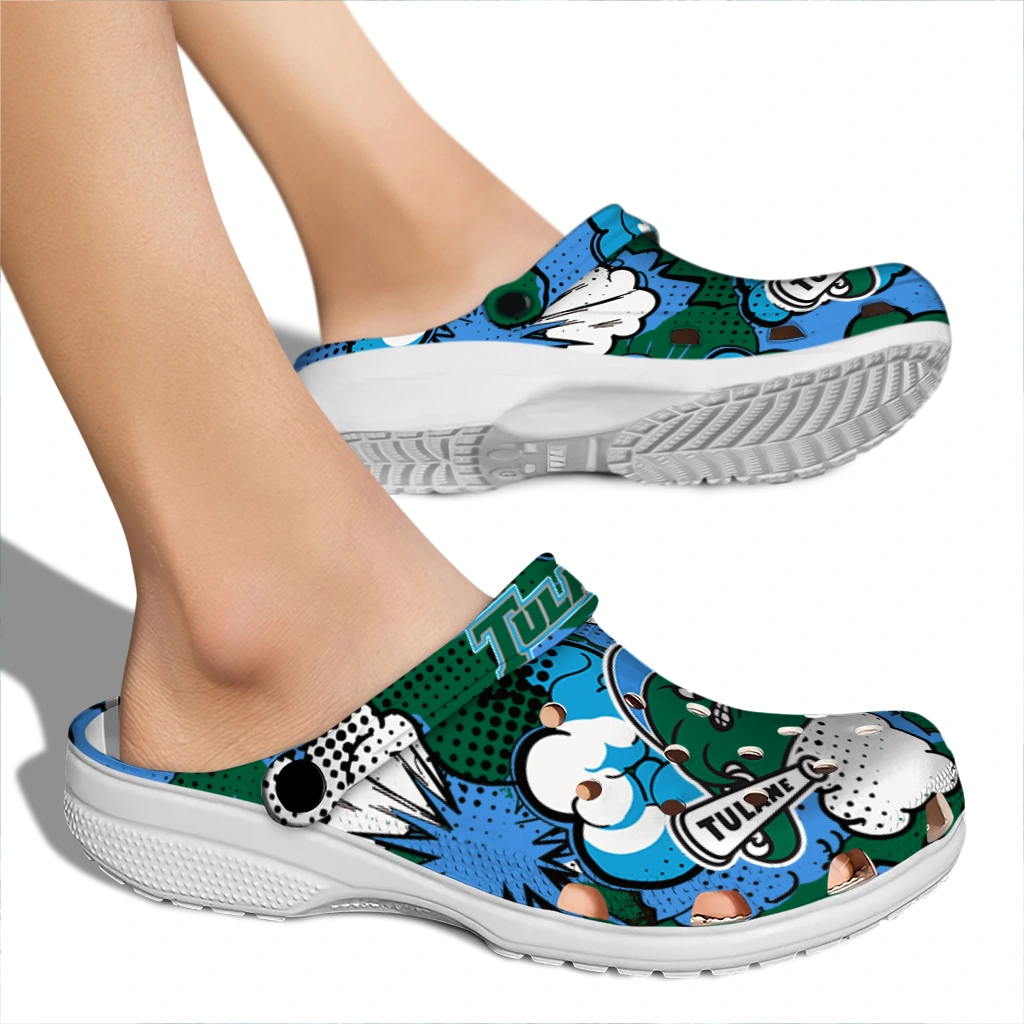 tulane green wave cloud splash clogs fashion forward tulane green wave cloud splash clogs fashion forward