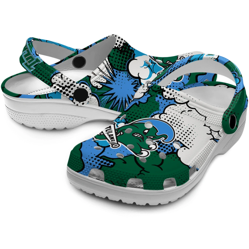 tulane green wave cloud splash clogs high quality tulane green wave cloud splash clogs high quality