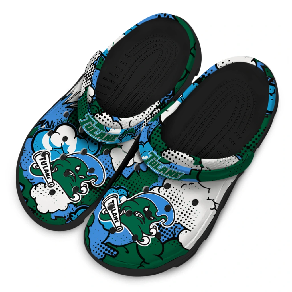 tulane green wave cloud splash clogs latest model tulane green wave cloud splash clogs latest model