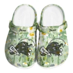 tulane green wave daisy cluster clogs best selling