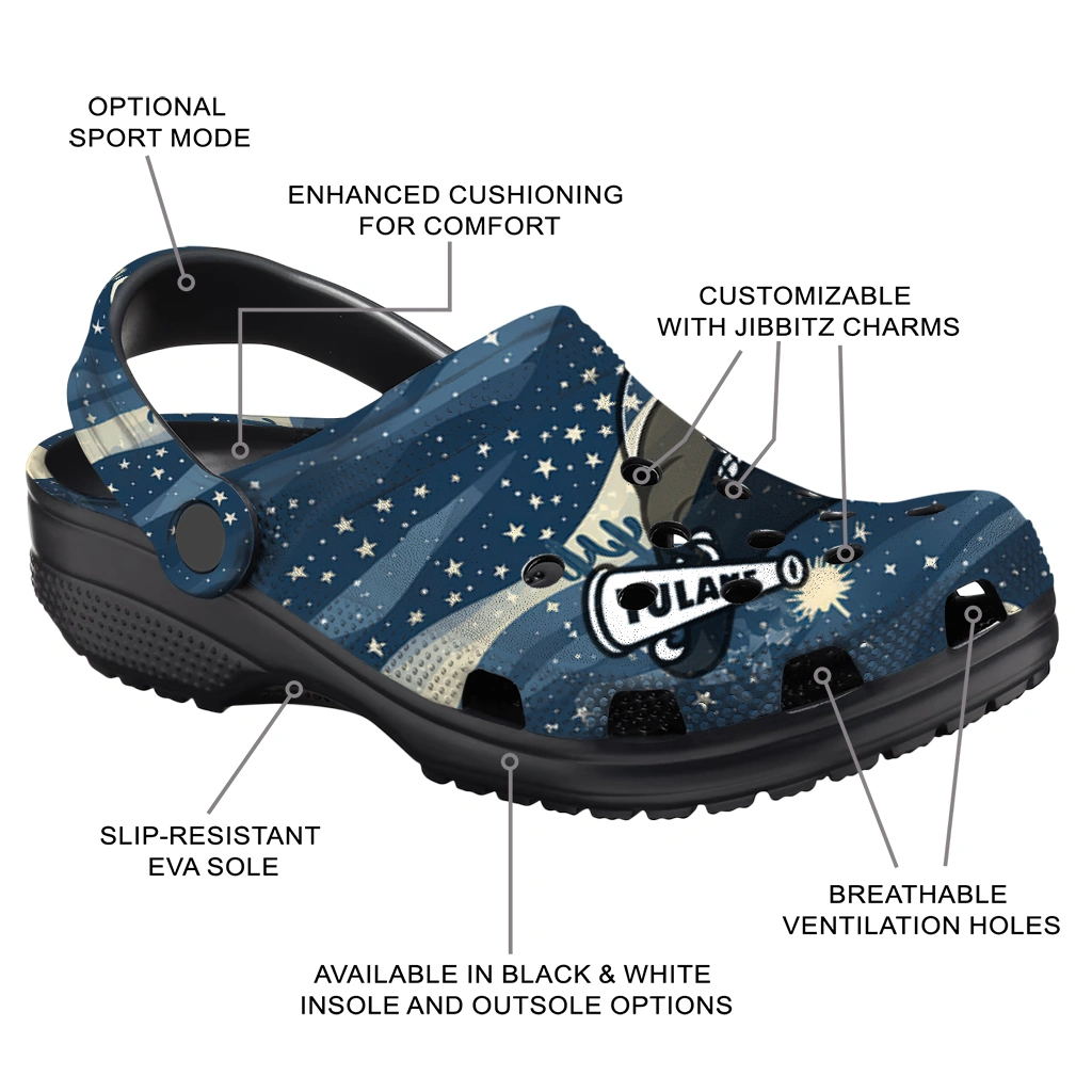 tulane green wave night cactus clogs new arrival tulane green wave night cactus clogs new arrival