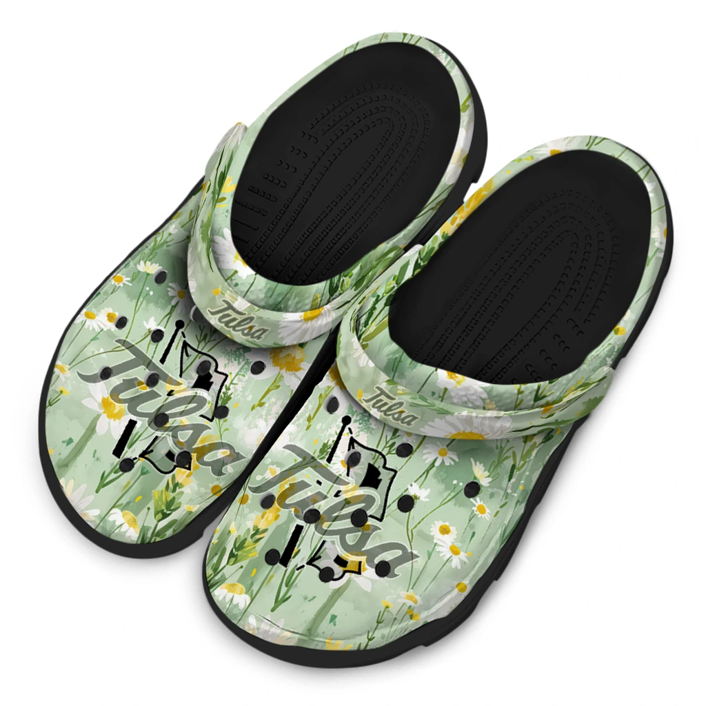 tulsa golden hurricane daisy cluster clogs latest model tulsa golden hurricane daisy cluster clogs latest model