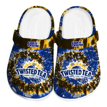 twisted tea burst blue yellow clogs best selling hey clogs