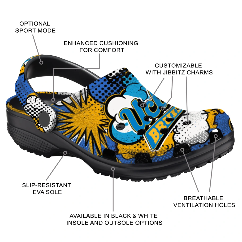 ucla bruins cloud splash clogs new arrival ucla bruins cloud splash clogs new arrival