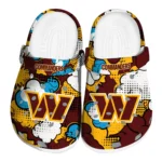 washington commanders cloud splash clogs best selling