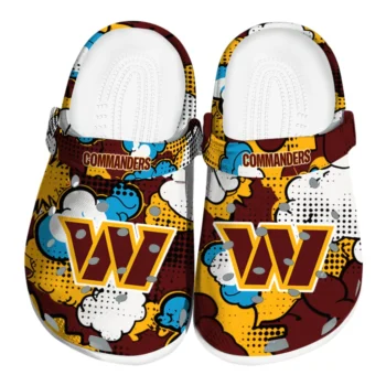 washington commanders cloud splash clogs best selling