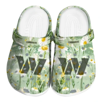 washington commanders daisy cluster clogs best selling
