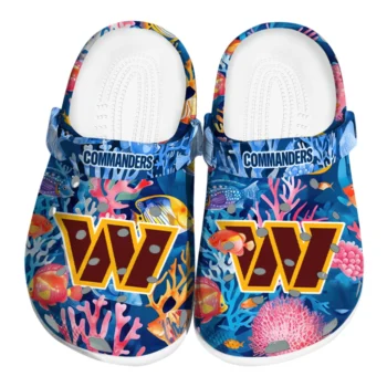 washington commanders ocean wonders clogs best selling
