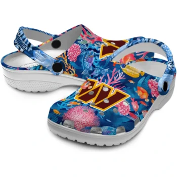 washington commanders ocean wonders clogs high quality