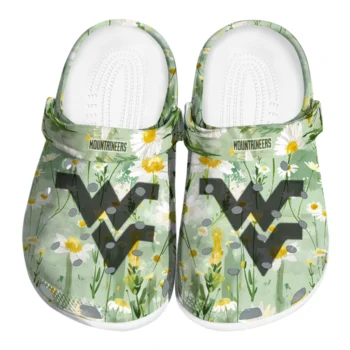 west virginia mountaineers daisy cluster clogs best selling