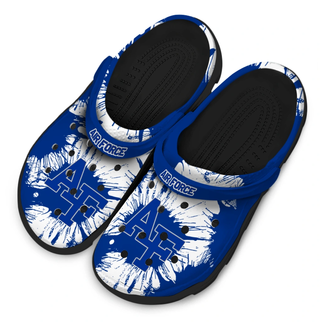 Air Force Falcons Splatter Graphics Clogs - Image 4