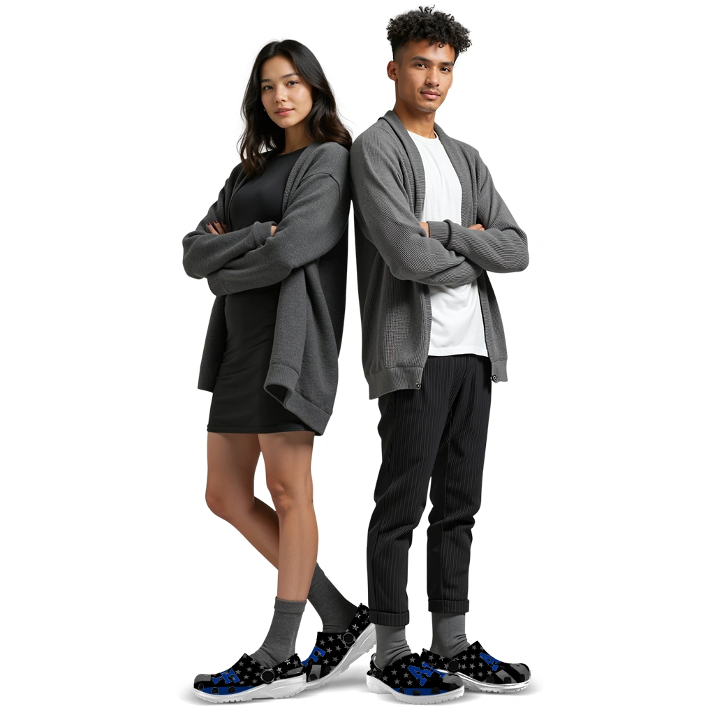 Air Force Falcons Stellar Stripes Theme Clogs - Image 6