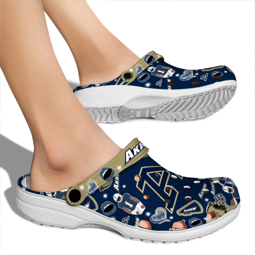 Akron Zips Football Icons Clogs - Image 5