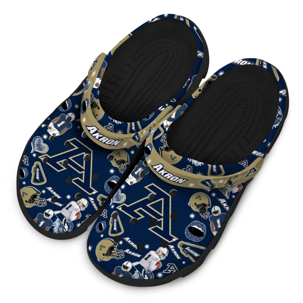 Akron Zips Football Icons Clogs - Image 4