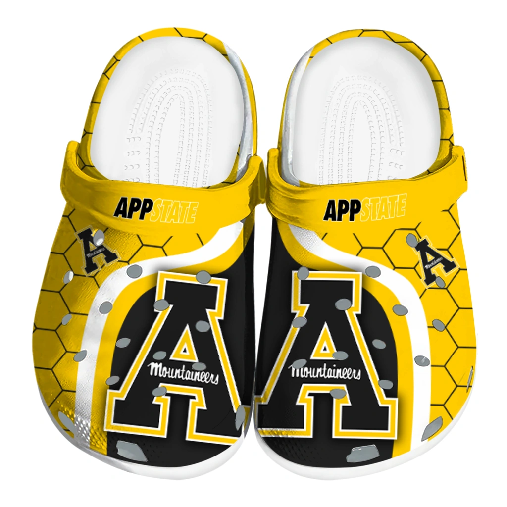 appalachian-state-mountaineers-hexagon-grid-clogs-best-selling appalachian state mountaineers hexagon grid clogs best selling