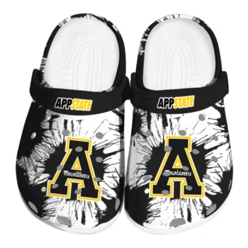 Appalachian State Mountaineers Splatter Graphics Clogs