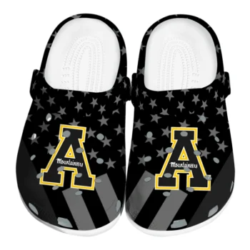 Appalachian State Mountaineers Stellar Stripes Theme Clogs