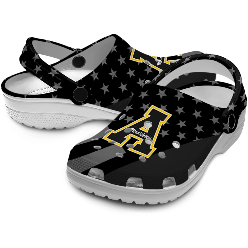 appalachian-state-mountaineers-stellar-stripes-theme-clogs-high-quality