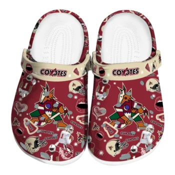 Arizona Coyotes Football Icons Clogs