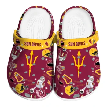 Arizona State Sun Devils Football Icons Clogs