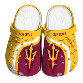 Arizona State Sun Devils Hexagon Grid Clogs