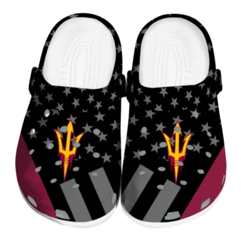 Arizona State Sun Devils Stellar Stripes Theme Clogs