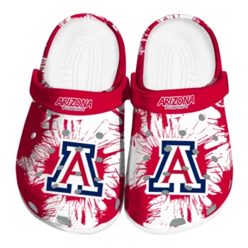 Arizona Wildcats Splatter Graphics Clogs