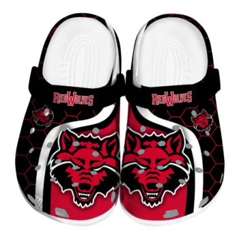 Arkansas State Red Wolves Hexagon Grid Clogs