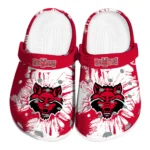 arkansas-state-red-wolves-splatter-graphics-clogs-best-selling
