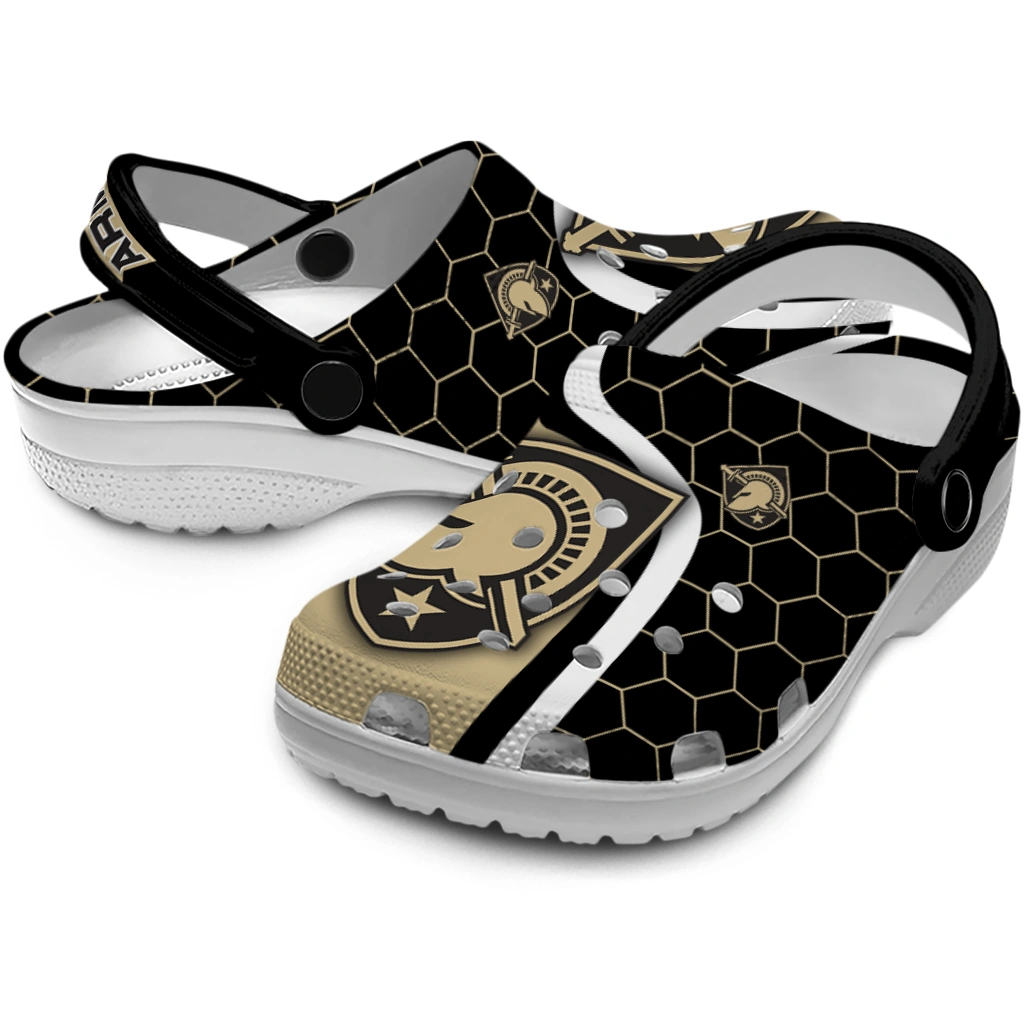 army-black-knights-hexagon-grid-clogs-high-quality