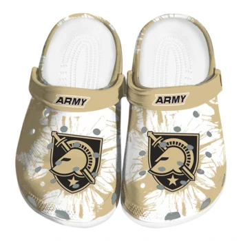 Army Black Knights Splatter Graphics Clogs