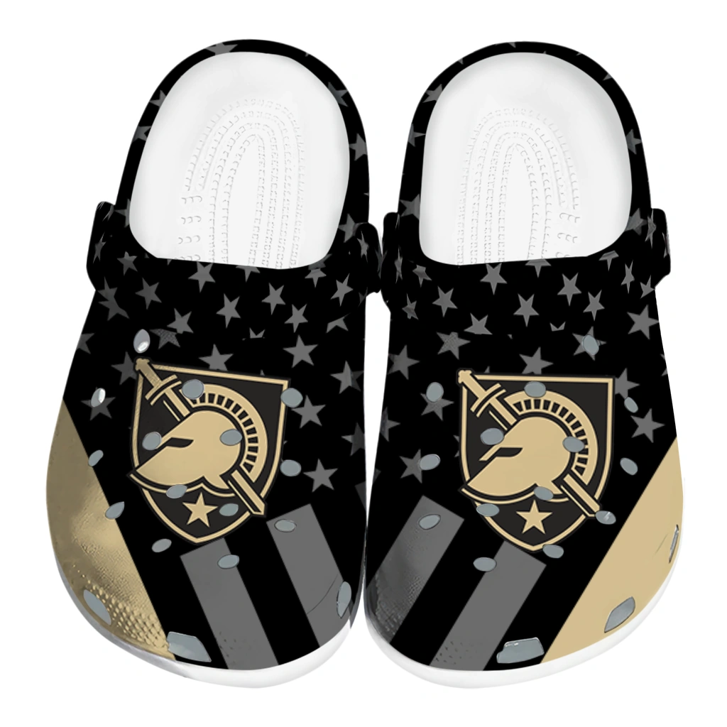 army-black-knights-stellar-stripes-theme-clogs-best-selling army black knights stellar stripes theme clogs best selling