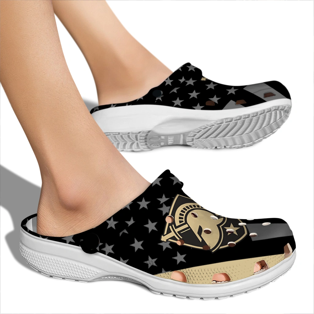 army-black-knights-stellar-stripes-theme-clogs-fashion-forward
