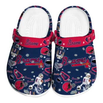 Atlanta Braves Football Icons Clogs