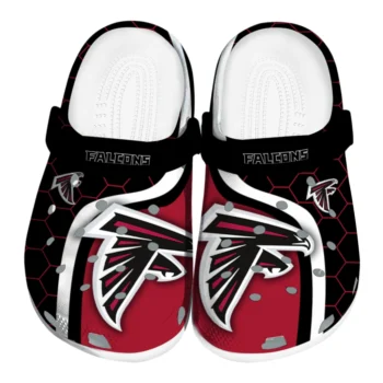Atlanta Falcons Hexagon Grid Clogs