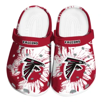 Atlanta Falcons Splatter Graphics Clogs