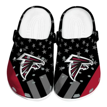 Atlanta Falcons Stellar Stripes Theme Clogs