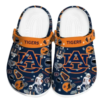 Auburn Tigers Football Icons Clogs