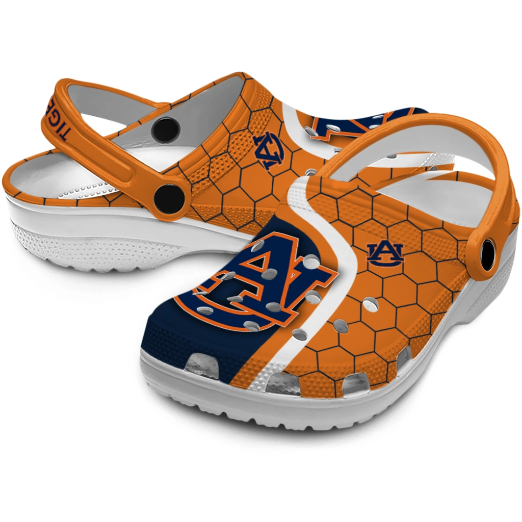auburn-tigers-hexagon-grid-clogs-high-quality